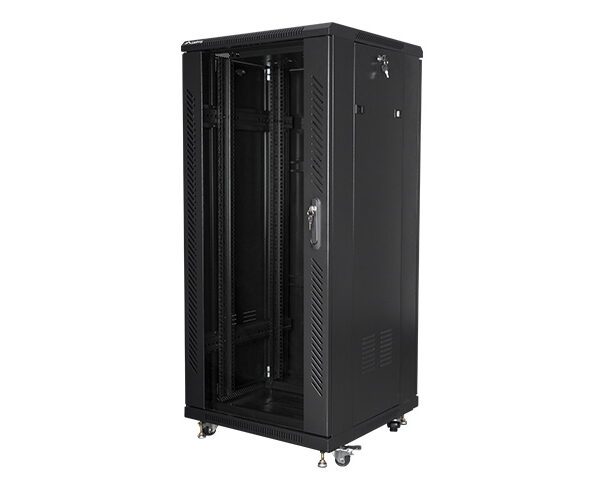 Lanberg | Rack cabinet 19" free-standing 27U/600x600 (flat pack) | FF01-6627-12B | Black
