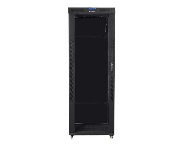 Lanberg | Rack cabinet 19" free-standing 42U/800x800 (flat pack) with glass door, LCD | FF01-8842-12BL | Black