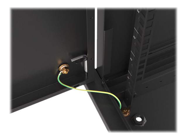 Lanberg | Rack cabinet 19" wall-mount 6U/600x600 for self-assembly with metal door (flat pack) | WF01-6606-00B | Black - Image 15