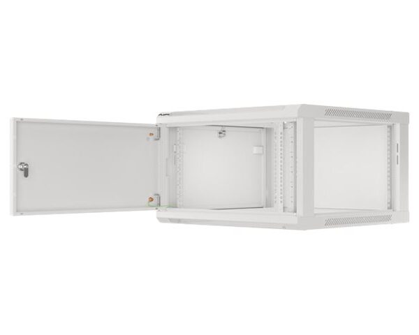Lanberg | Rack cabinet 19" wall-mount 6U/600x600 for self-assembly with metal door (flat pack) | WF01-6606-00S | Grey