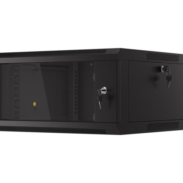 Lanberg | Rack cabinet 19" wall-mounted 4U 600 fast assembly (flat pack) | WFFA-5604-10B | Black