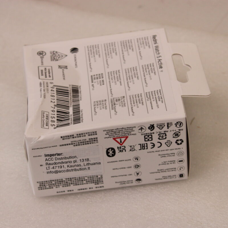 SALE OUT. Xiaomi Redmi Watch 5 Active, Midnight Black | SALE OUT. Redmi Watch 5 Active | Smart watch | LCD | 2.0” | Waterproof | DAMAGED PACKAGING | Midnight Black - Image 4