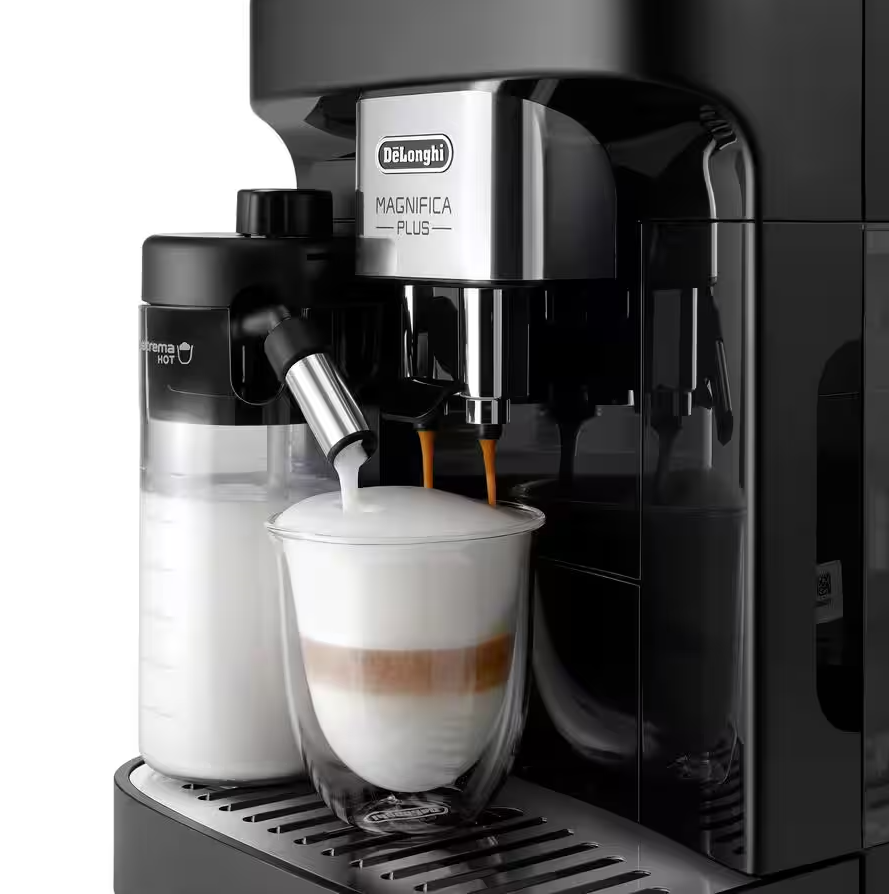 Delonghi Coffee maker | ECAM320.60.B Magnifica Plus | Pump pressure 15 bar | Built-in milk frother | Automatic | 1450 W | Black - Image 4