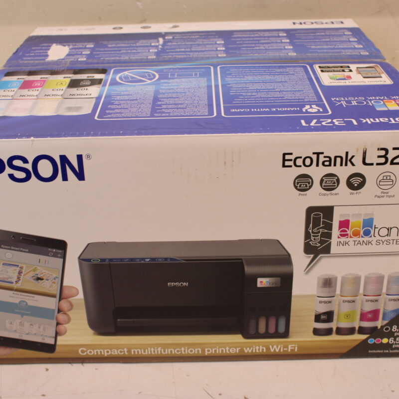 SALE OUT. Epson EcoTank L3271 Inkjet Printer | SALE OUT. Epson Multifunctional printers | EcoTank L3271 | Inkjet | Colour | A4 | Wi-Fi | Black | DAMAGED PACKAGING - Image 2