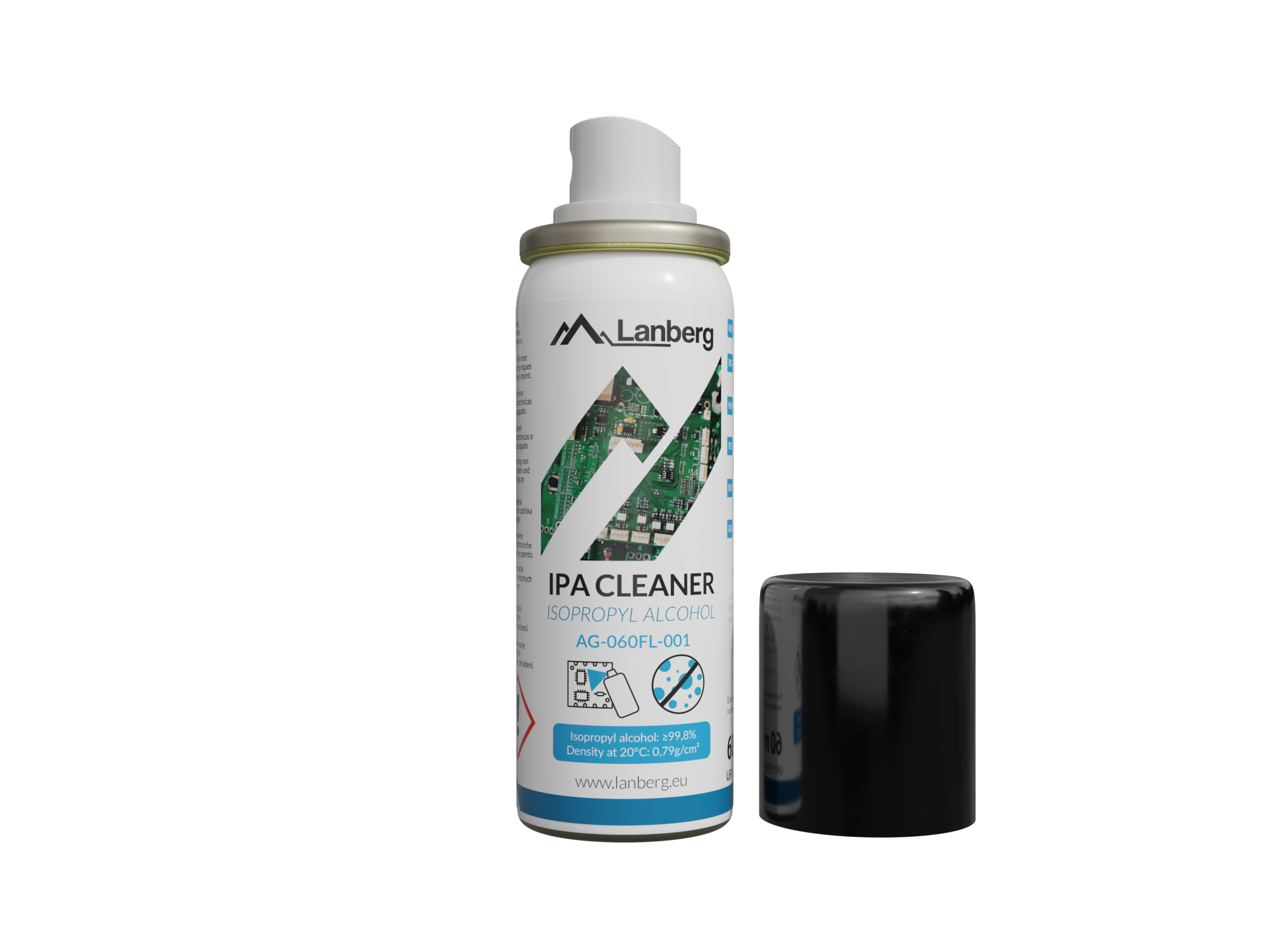 Lanberg Isopropyl Alcohol IPA 99.8% | AG-060FL-001 | 60 ml - Image 2