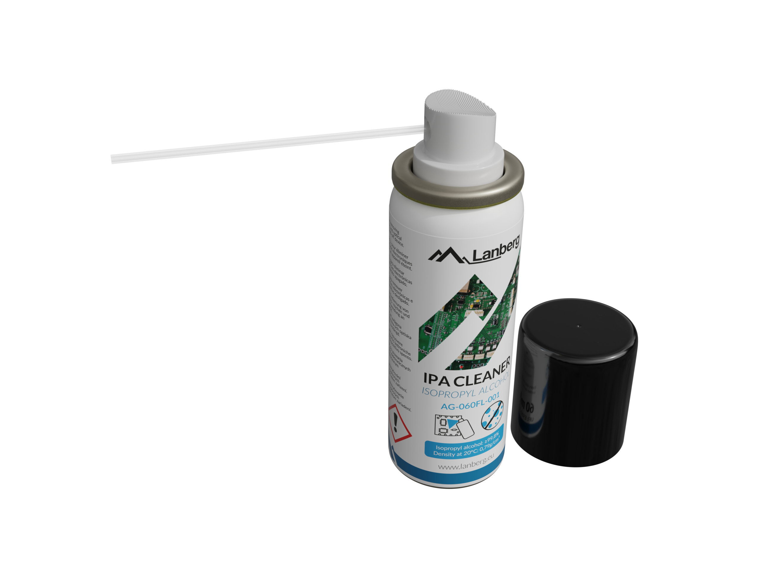 Lanberg Isopropyl Alcohol IPA 99.8% | AG-060FL-001 | 60 ml - Image 3