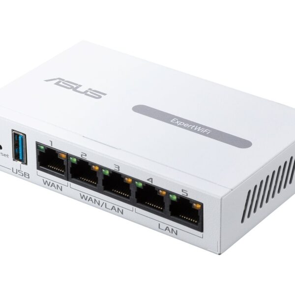 Asus | Gigabit VPN wired router | ExpertWiFi EBG15 | 10/100/1000 Mbit/s | Mesh Support Yes | MU-MiMO Yes | Antenna type Internal | 1