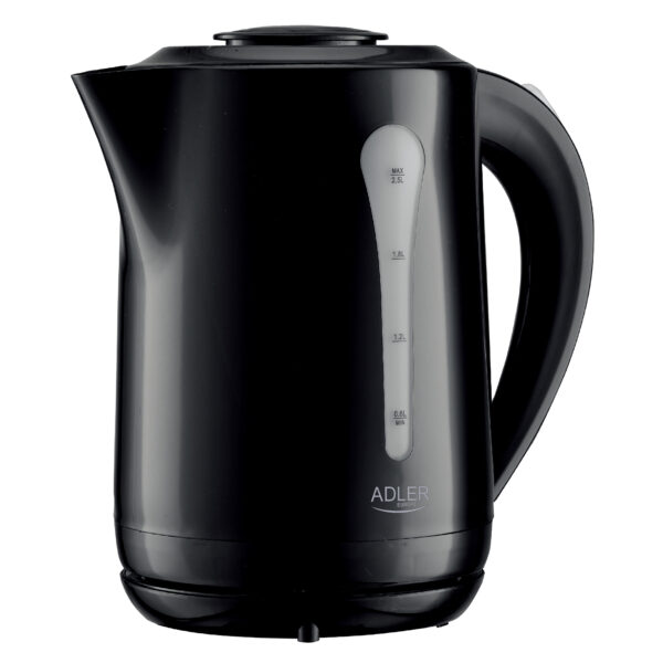 Adler Kettle | AD 1244 | Electric | 1850 W | 2.5 L | Plastic | 360° rotational base | Black