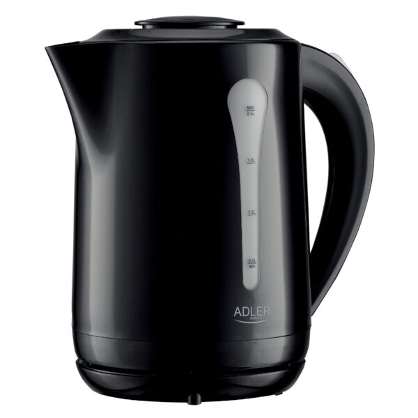 Adler | Kettle | AD 1244 | Electric | 1850 W | 2.5 L | Plastic | 360° rotational base | Black