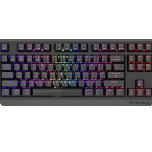Genesis | THOR 230 | Mechanical Gaming Keyboard | Wireless | US | Black | 2.4 GHz, Bluetooth, USB | Outemu Silent Lemon