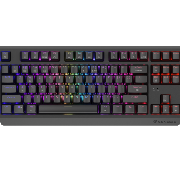 Genesis | THOR 230 | Mechanical Gaming Keyboard | Wireless | US | Outemu Silent Lemon | Black