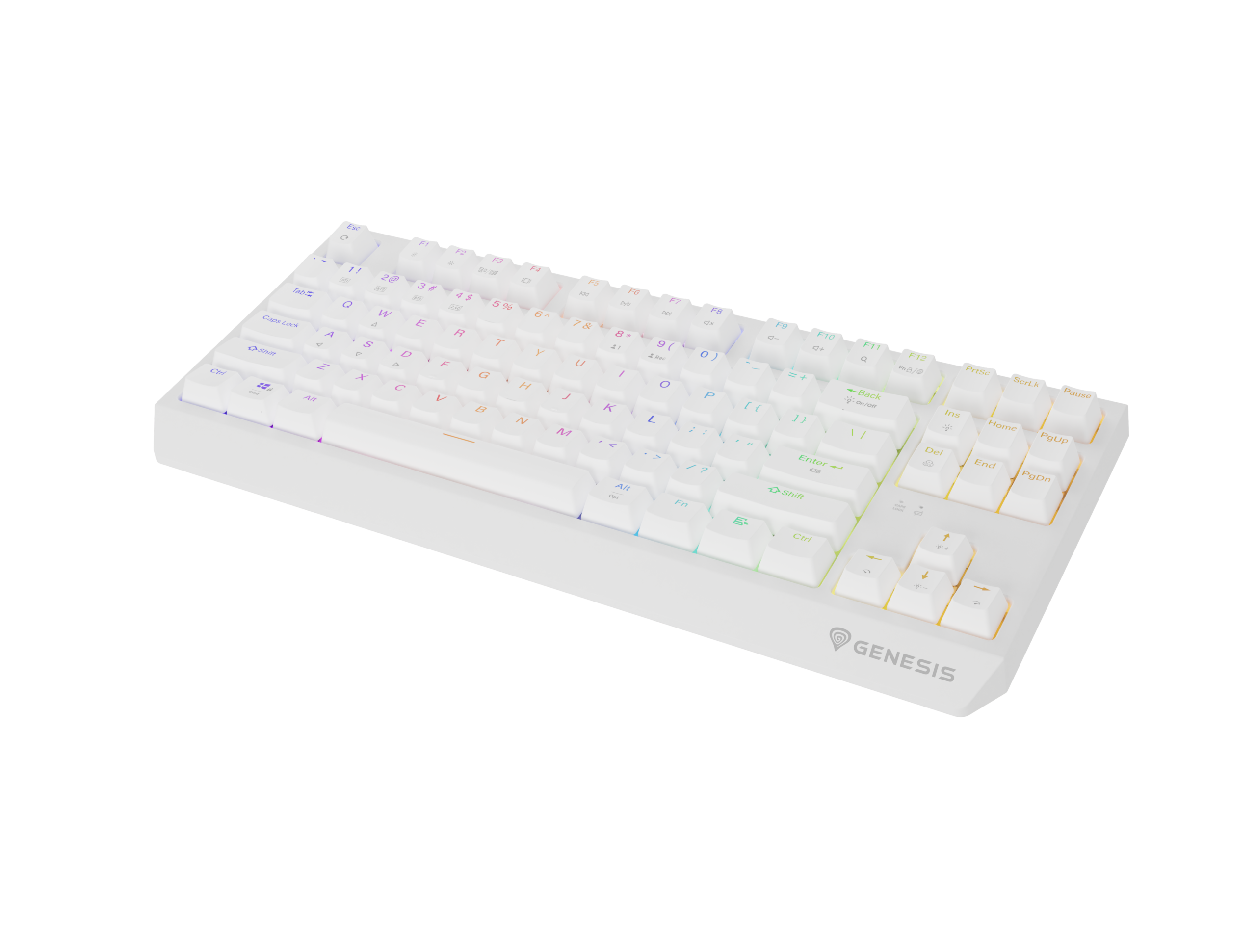 Genesis | THOR 230 | Mechanical Gaming Keyboard | Wireless | US | Outemu Red | White