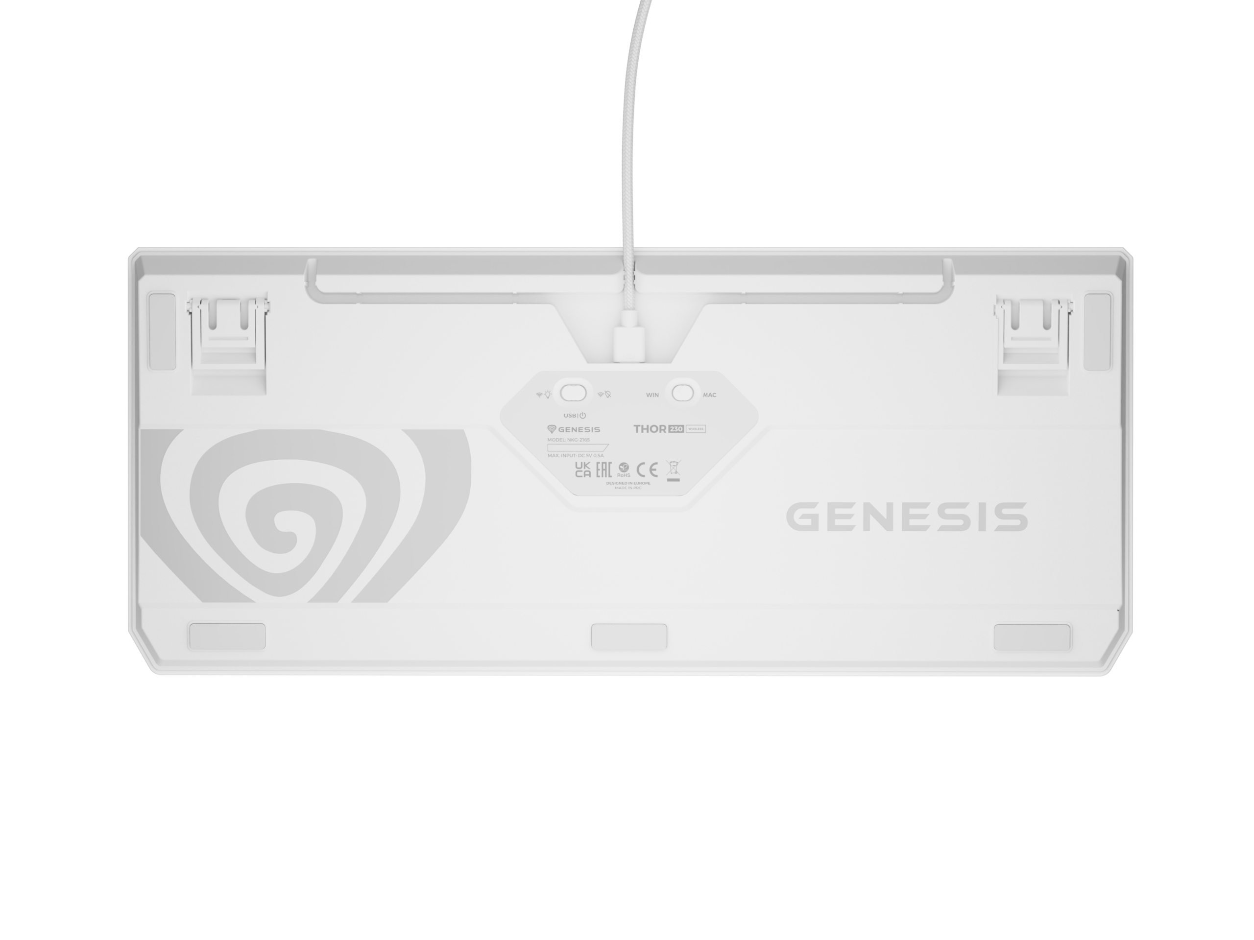 Genesis | THOR 230 | Mechanical Gaming Keyboard | Wireless | US | Outemu Red | White - Image 8