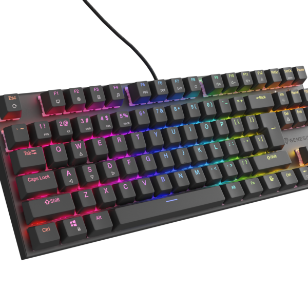 Genesis | THOR 303 | Mechanical Gaming Keyboard | Wired | US | Black | USB-A | Outemu Peach Silent