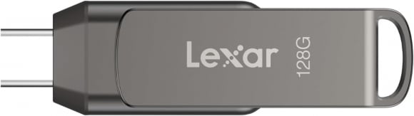 Lexar USB Flash Drive | JumpDrive Dual Drive D400 | 128 GB | USB 3.2 | Gray