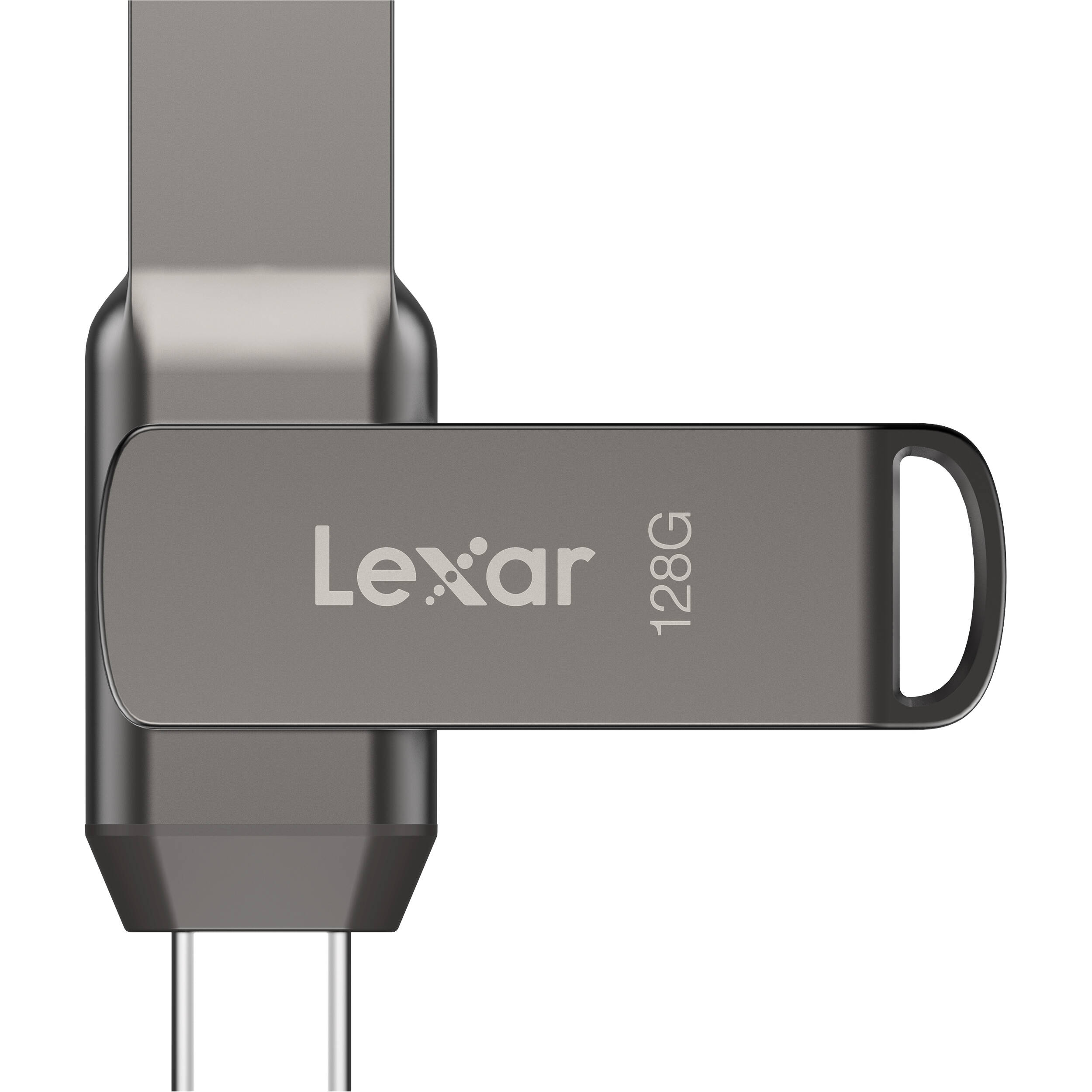Lexar USB Flash Drive | JumpDrive Dual Drive D400 | 128 GB | USB 3.2 | Gray - Image 3