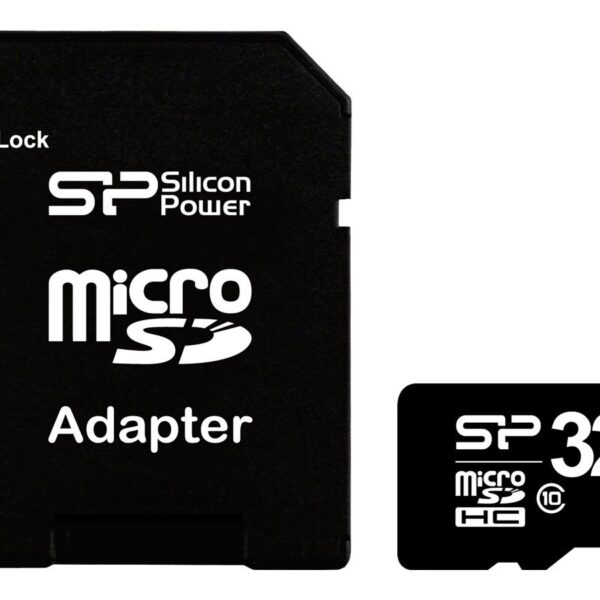 Silicon Power | 32 GB | MicroSDHC | Flash memory class 10 | SD adapter