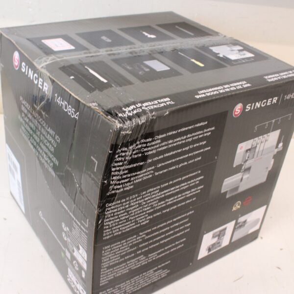 SALE OUT. Singer Sewing Machine | 14HD-854 Heavy Duty Serger | Number of stitches 8 | Grey | DAMAGED PACKAGING
