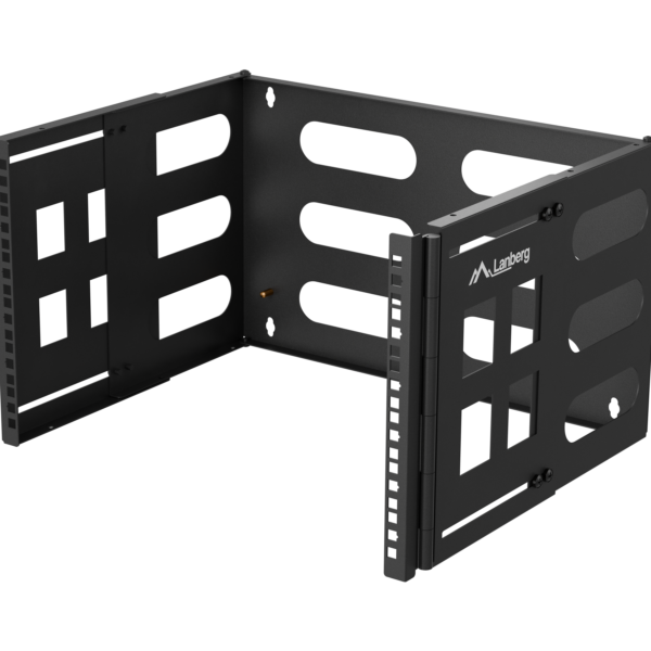 Lanberg Folding Bracket Wall-mount 19" 6U | FB01-5406-10B | Black