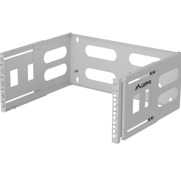 Lanberg Folding Bracket Wall-mount 19" 4U | FB01-5404-10S | Grey