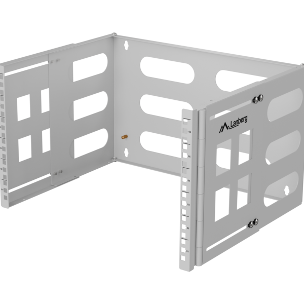 Lanberg Folding Bracket Wall-mount 19" 6U | FB01-5406-10S | Grey