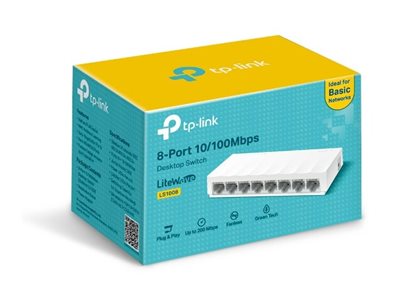 TP-LINK | 8-Port 10/100Mbps Desktop Network Switch | LS1008 | Unmanaged | Desktop | Power supply type External - Image 5