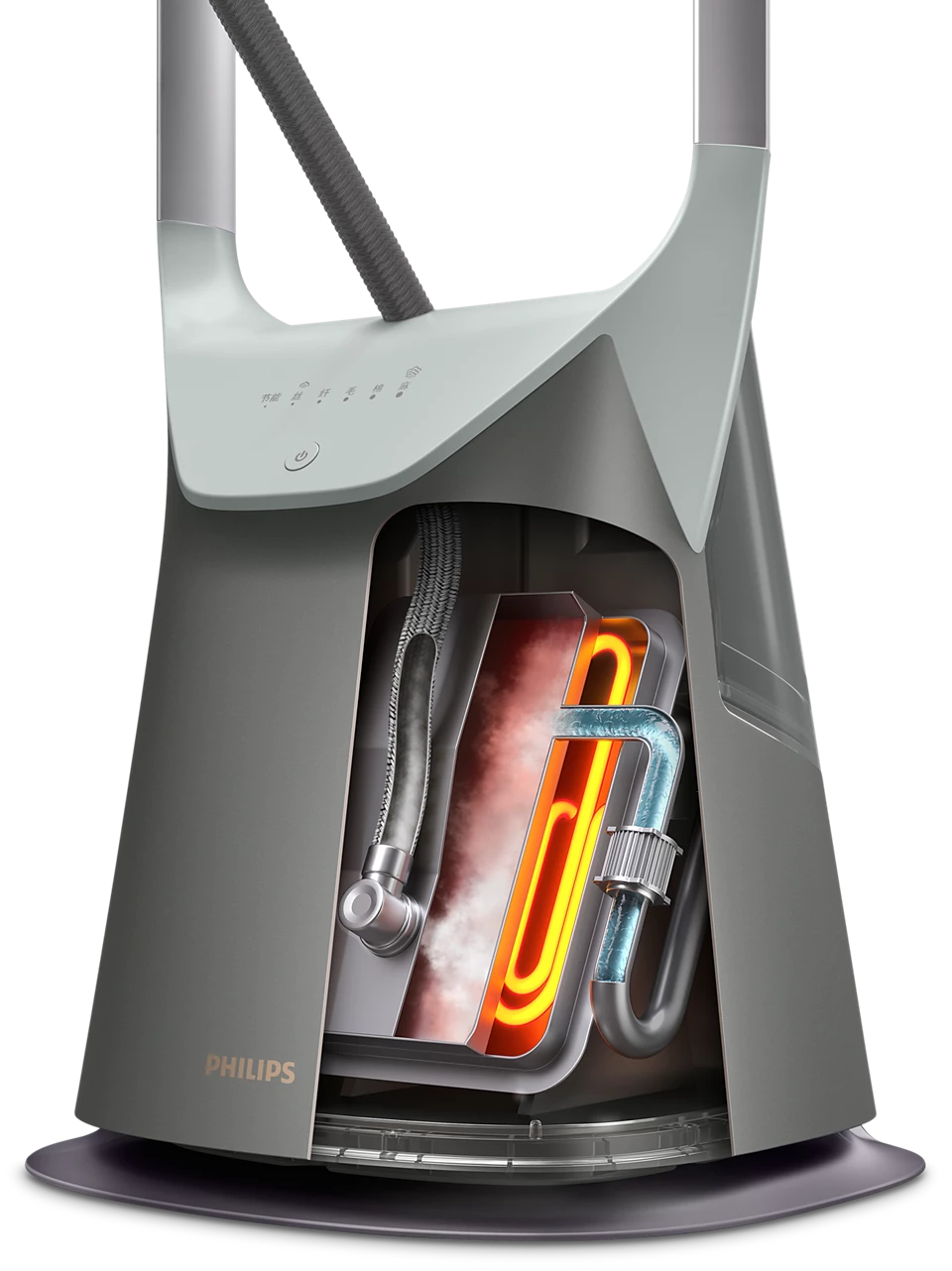 Philips All-in-one Ironing Solution | GC628/80 8000 Series | Stand Steamer | 2400 W | 2 L | 90 g/min - Image 5