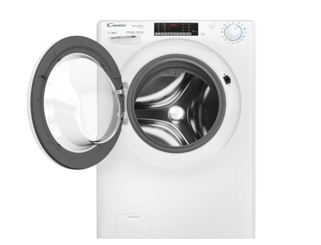 Candy | Washing Machine | CO4 274TWM6/1-S | Energy efficiency class A | Front loading | Washing capacity 7 kg | 1200 RPM | Depth 45 cm | Width 60 cm | Display | LCD | Wi-Fi | White - Image 3