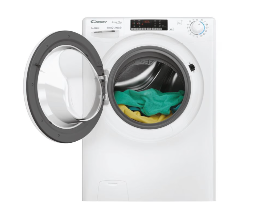Candy | Washing Machine | CO4 274TWM6/1-S | Energy efficiency class A | Front loading | Washing capacity 7 kg | 1200 RPM | Depth 45 cm | Width 60 cm | Display | LCD | Wi-Fi | White - Image 4