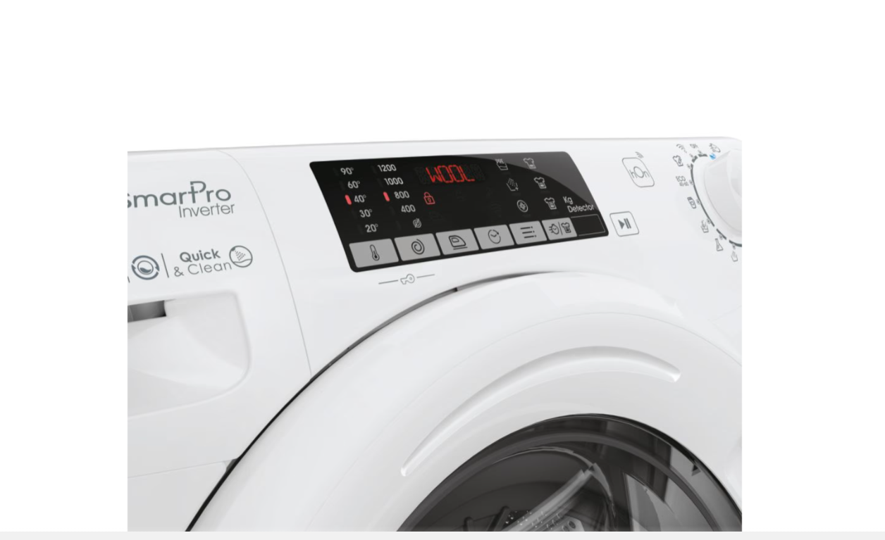 Candy | Washing Machine | CO4 274TWM6/1-S | Energy efficiency class A | Front loading | Washing capacity 7 kg | 1200 RPM | Depth 45 cm | Width 60 cm | Display | LCD | Wi-Fi | White - Image 7