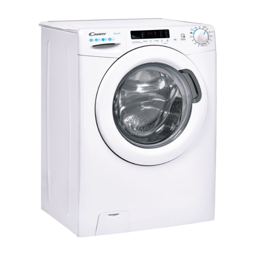 Candy | Washing Machine | CS1482DW4/1-S | Energy efficiency class B | Front loading | Washing capacity 8 kg | 1400 RPM | Depth 53 cm | Width 60 cm | Display | LCD | White - Image 3
