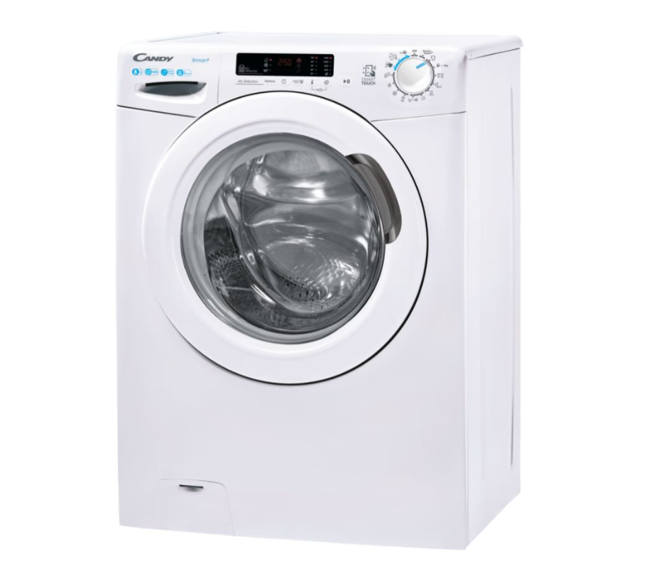 Candy | Washing Machine | CS1482DW4/1-S | Energy efficiency class B | Front loading | Washing capacity 8 kg | 1400 RPM | Depth 53 cm | Width 60 cm | Display | LCD | White - Image 4