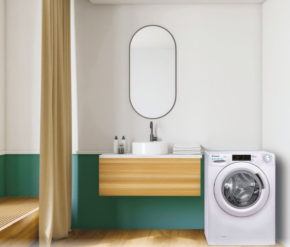 Candy | Washing Machine | CS1482DW4/1-S | Energy efficiency class B | Front loading | Washing capacity 8 kg | 1400 RPM | Depth 53 cm | Width 60 cm | Display | LCD | White - Image 7