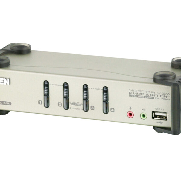 Aten | 4-Port PS/2-USB VGA/Audio KVMP Switch with OSD | CS1734B