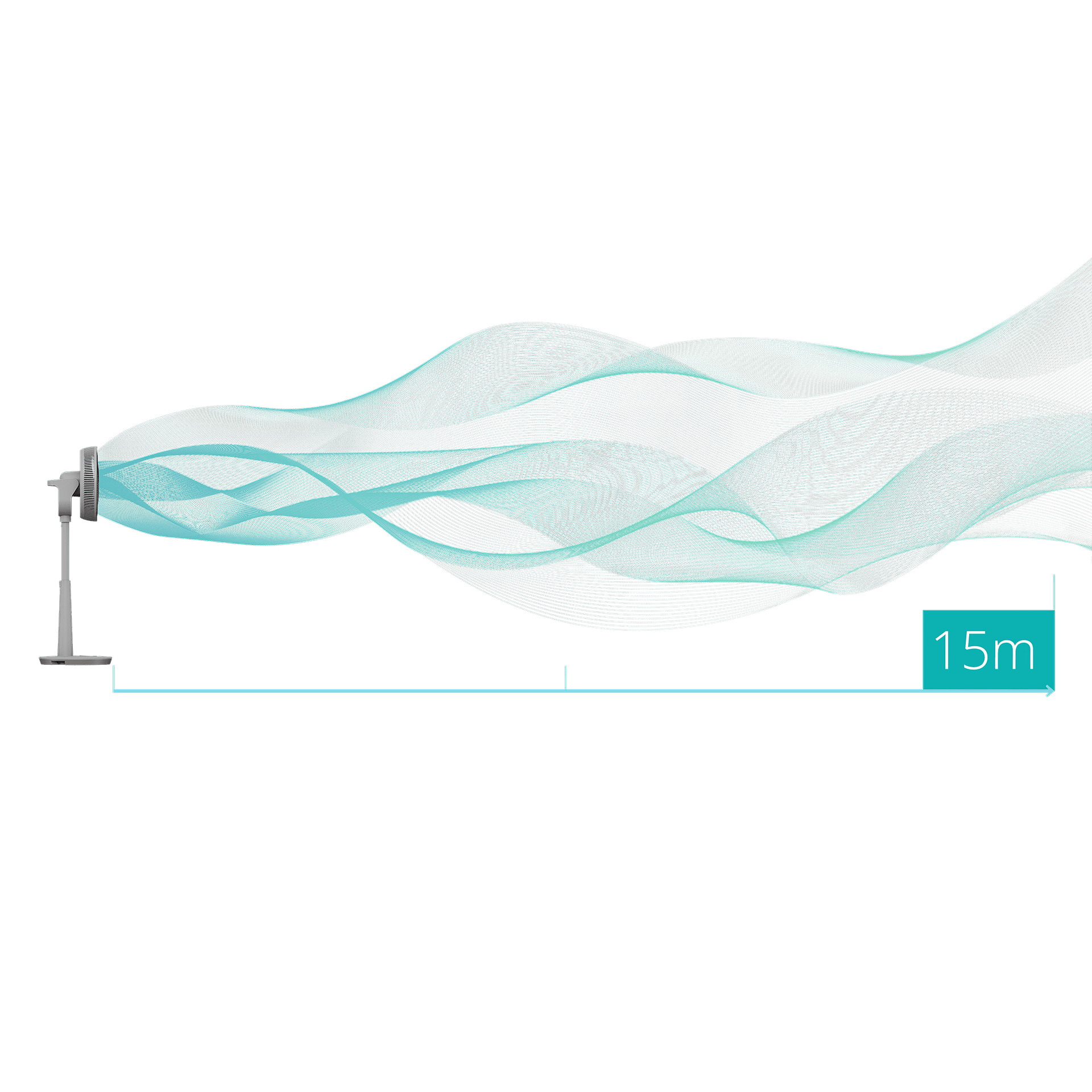 Duux Fan | Whisper 3 | Stand Fan | Grey | Diameter 34 cm | Number of speeds 26 | Oscillation | Remote control - Image 14