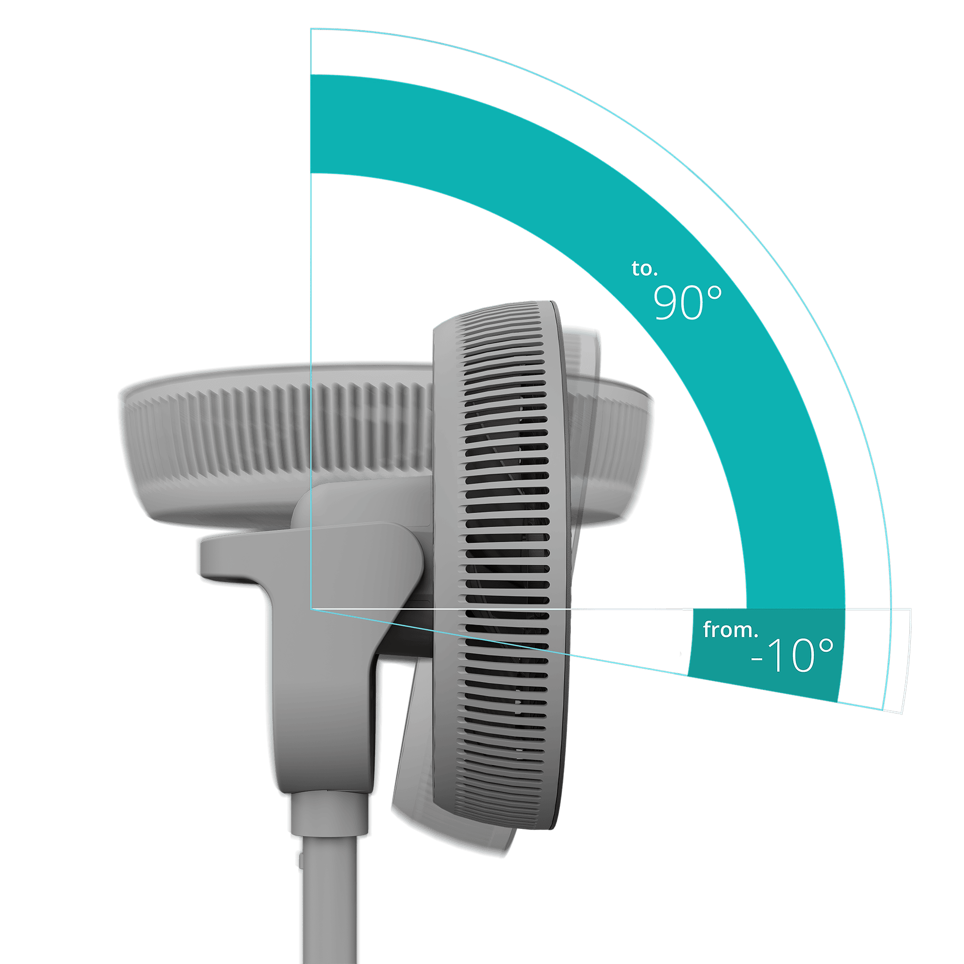 Duux Fan | Whisper 3 | Stand Fan | Grey | Diameter 34 cm | Number of speeds 26 | Oscillation | Remote control - Image 16