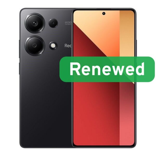 Xiaomi Renewed Grade A++ | Redmi Note 13 Pro | Midnight Black | 6.67 " | AMOLED | 256 GB | 4G | Android