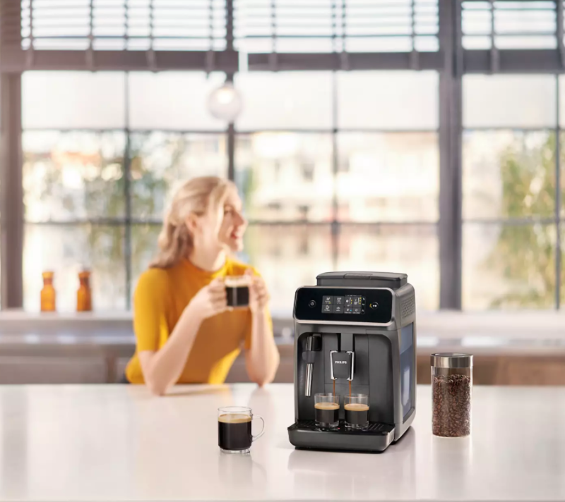 Philips | Espresso Coffee Maker | EP2224/10 | Pump pressure 15 bar | Built-in milk frother | Fully automatic | Kashmir Gray - Image 10