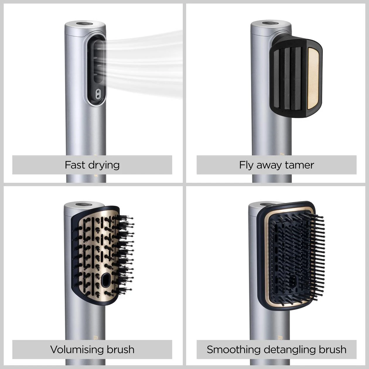 BABYLISS | Hair styling comb | Air Wand AS6555E | Ion conditioning | Number of heating levels 4 | 1600 W | Chrome - Image 9