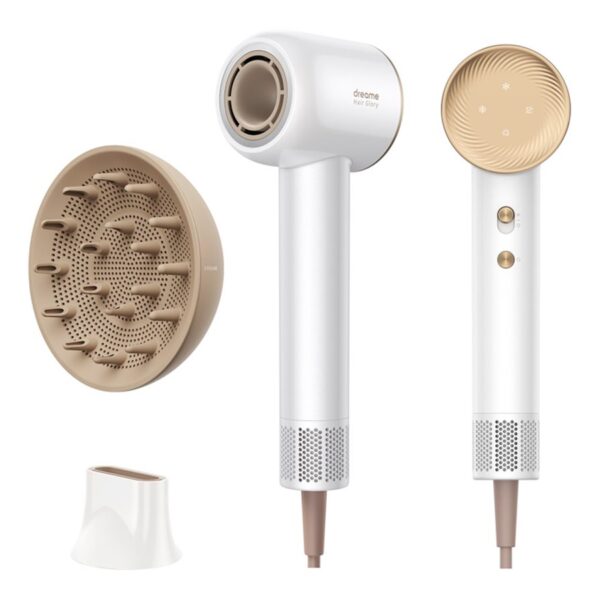 Dreame | Hair dryer | AHD6A-WH Glory | 1600 W | Number of temperature settings 4 | Diffuser nozzle | White