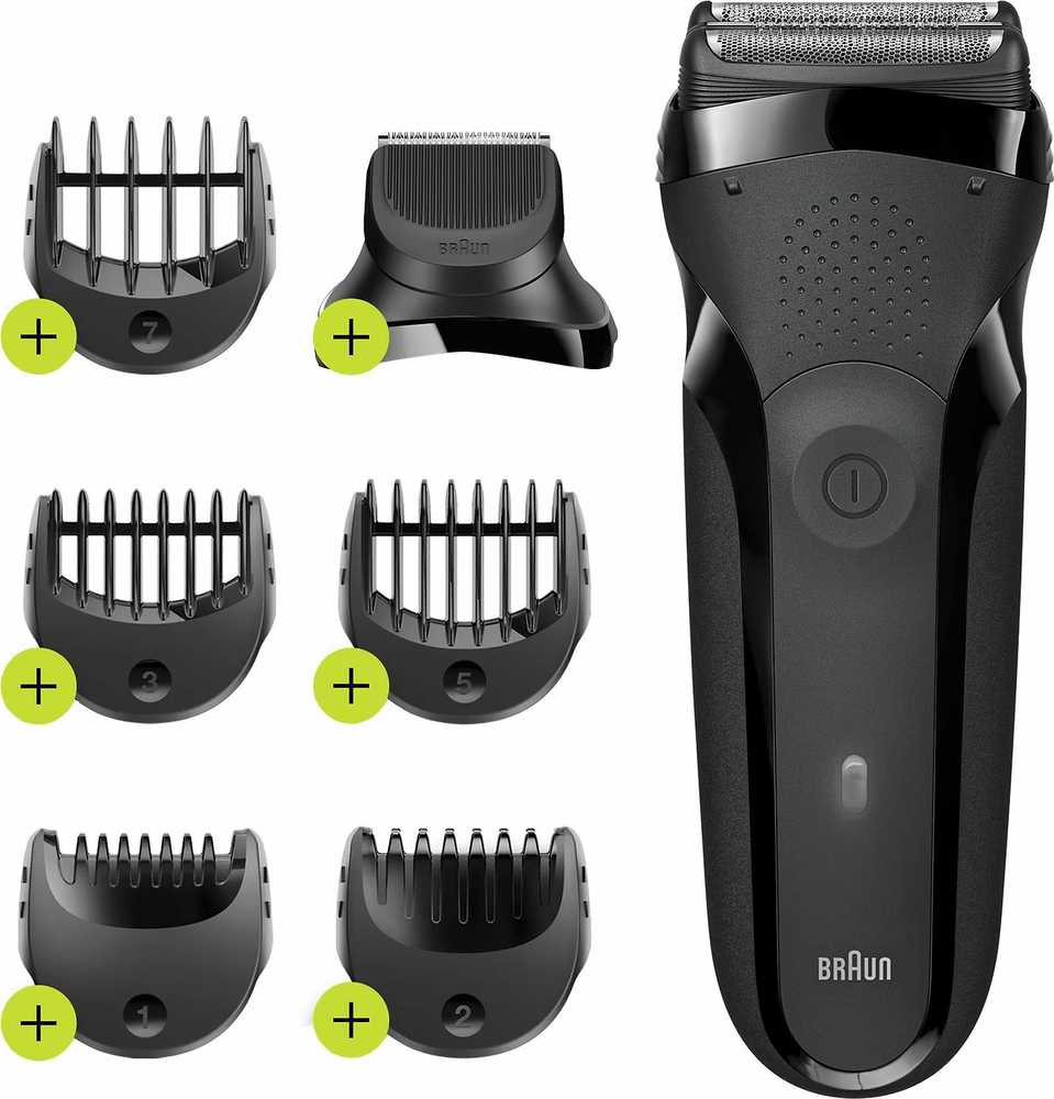 Braun Shaver | 300BT Series 3 | Operating time (max) 30 min | NiMH | Black