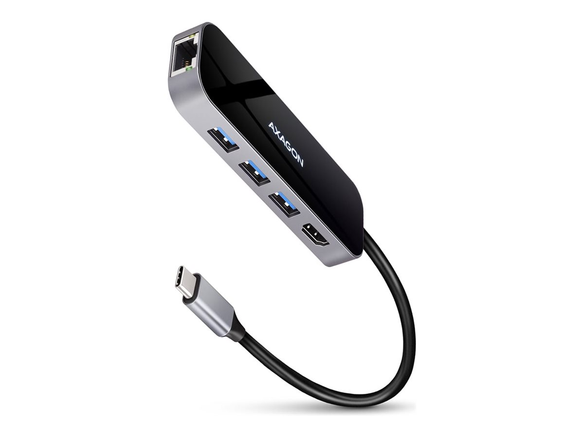 AXAGON SuperSpeed USB-C COMBO 6in1 Hub | HMC-6GL - Image 2