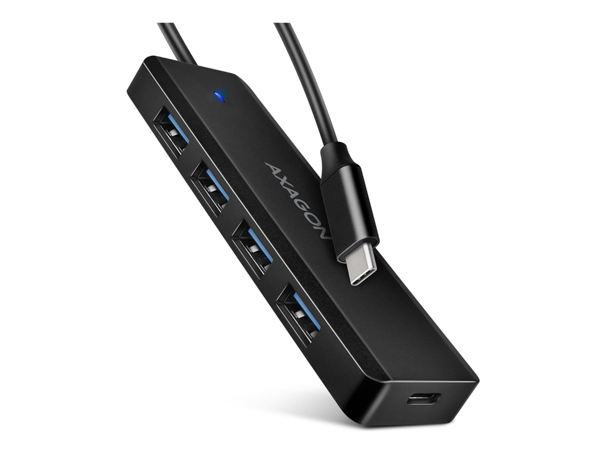 AXAGON Travel four-port USB-C 5Gbps hub | HUE-C1C - Image 2