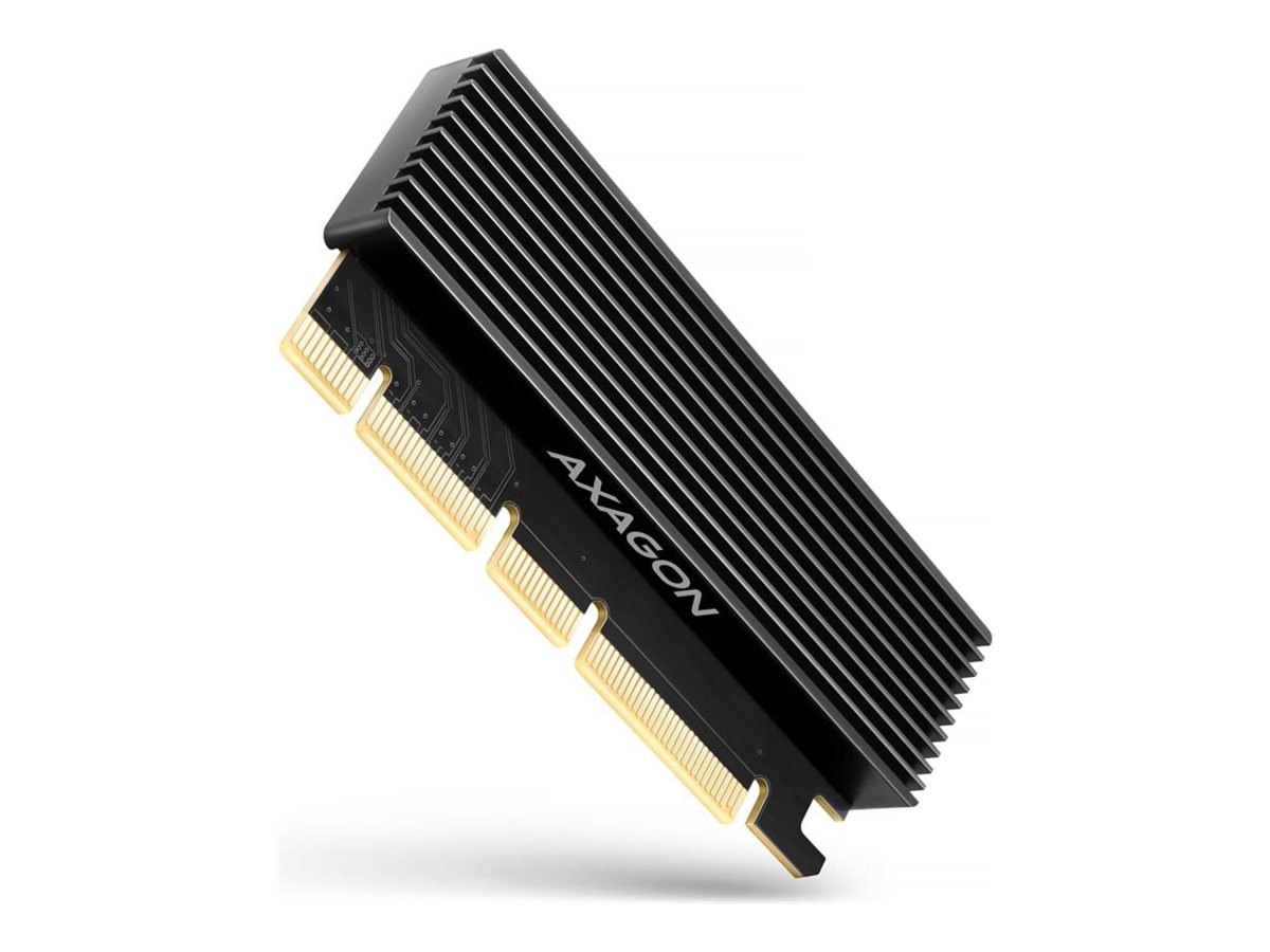 AXAGON PCI-Express x16 adapter with cooler for connecting an NVMe M.2 SSD drive to a computer | PCEM2-XS - Image 2