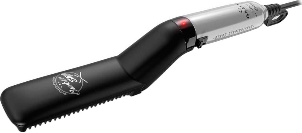 GA.MA Barber Style Beard Straightener | GIB4005 | Ceramic heating system | Temperature (max) 165 °C | Black/Silver