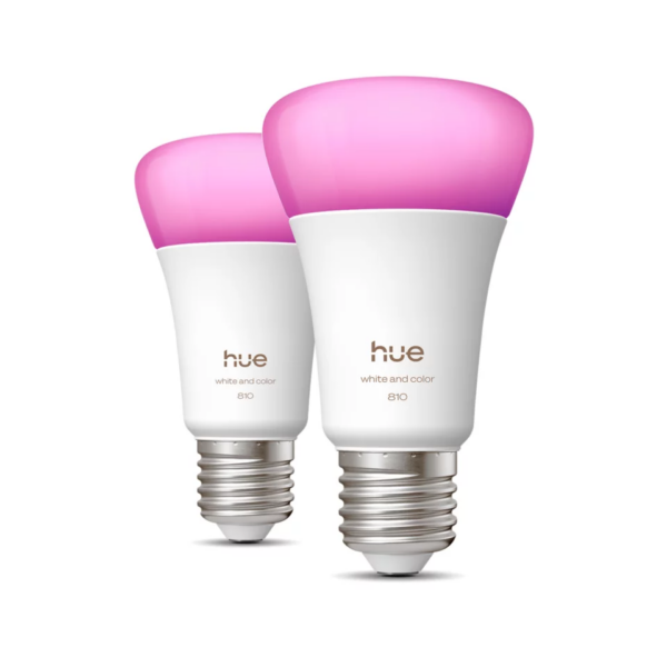 Philips Hue WCA 810 A60 2P EU | E27 | 6 W | White and colour light | Bluetooth and Zigbee