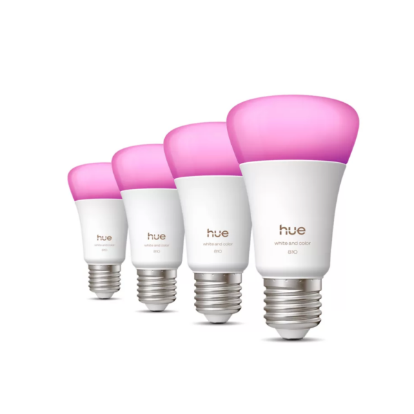 Philips Hue WCA 810 A60 E27 4P EU | E27 | 6 W | White and colour light | Bluetooth and Zigbee