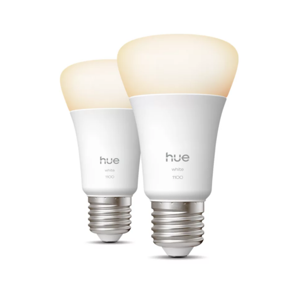 Philips Hue W 1100 A60 2P EU | E27 | 9.5 W | Soft white light | Bluetooth and Zigbee