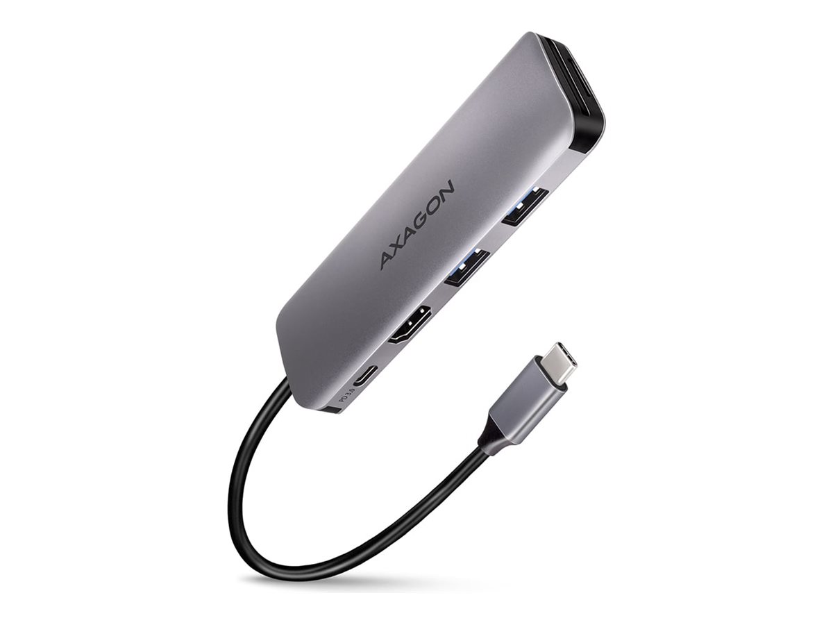 AXAGON SuperSpeed USB-C COMBO 5in1 Hub | HMC-5 - Image 2