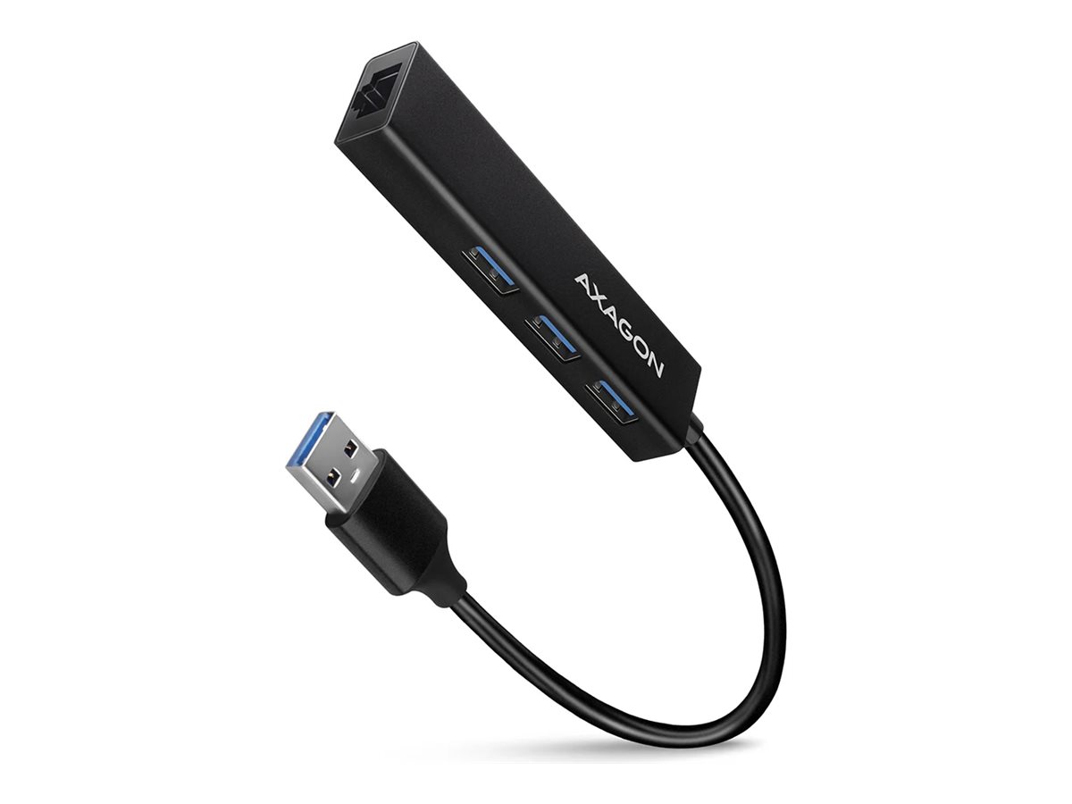 AXAGON SuperSpeed USB-A Hub and Gigabit LAN | HMA-GL3A - Image 2